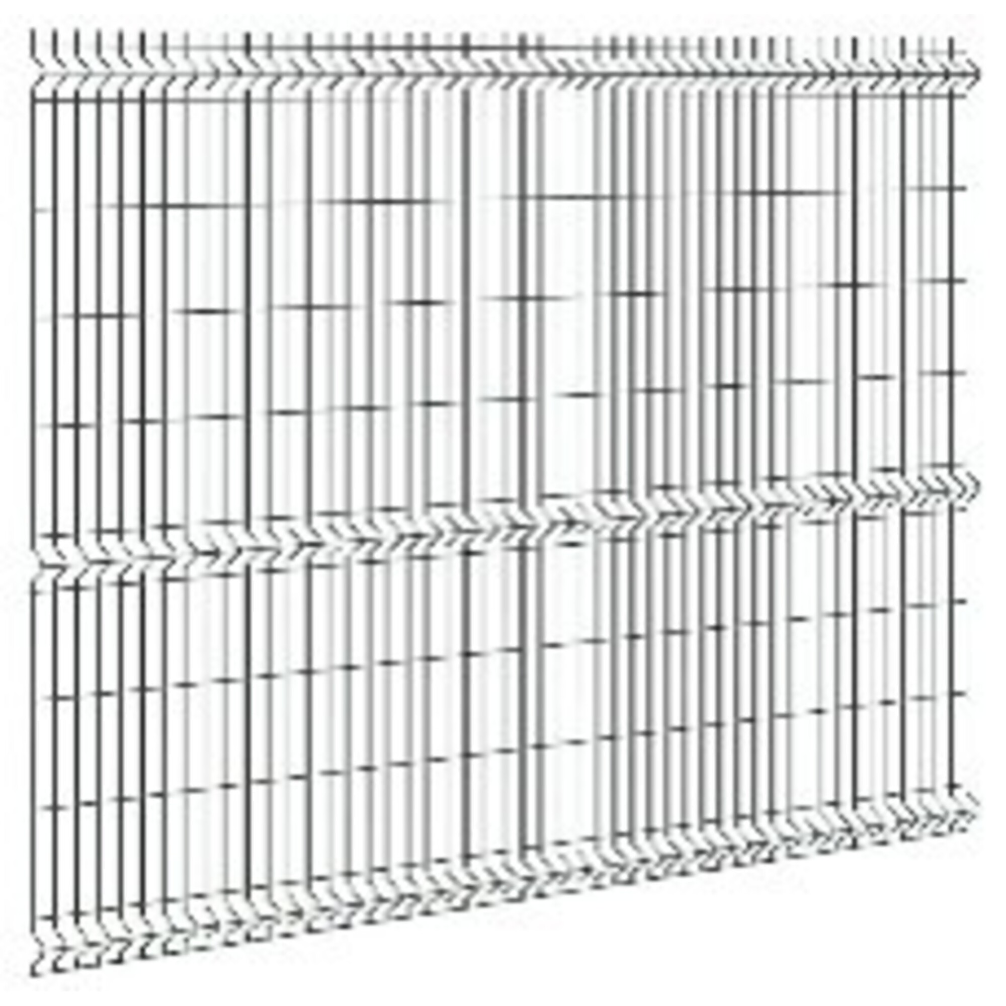Tarter Steel V-Fence Residential Fence Panel — 5ft. 8in. x 8ft., Galvanized Steel, Black Powder Coat, Model# 2000784